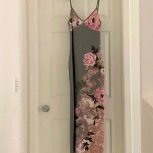 green slip dress